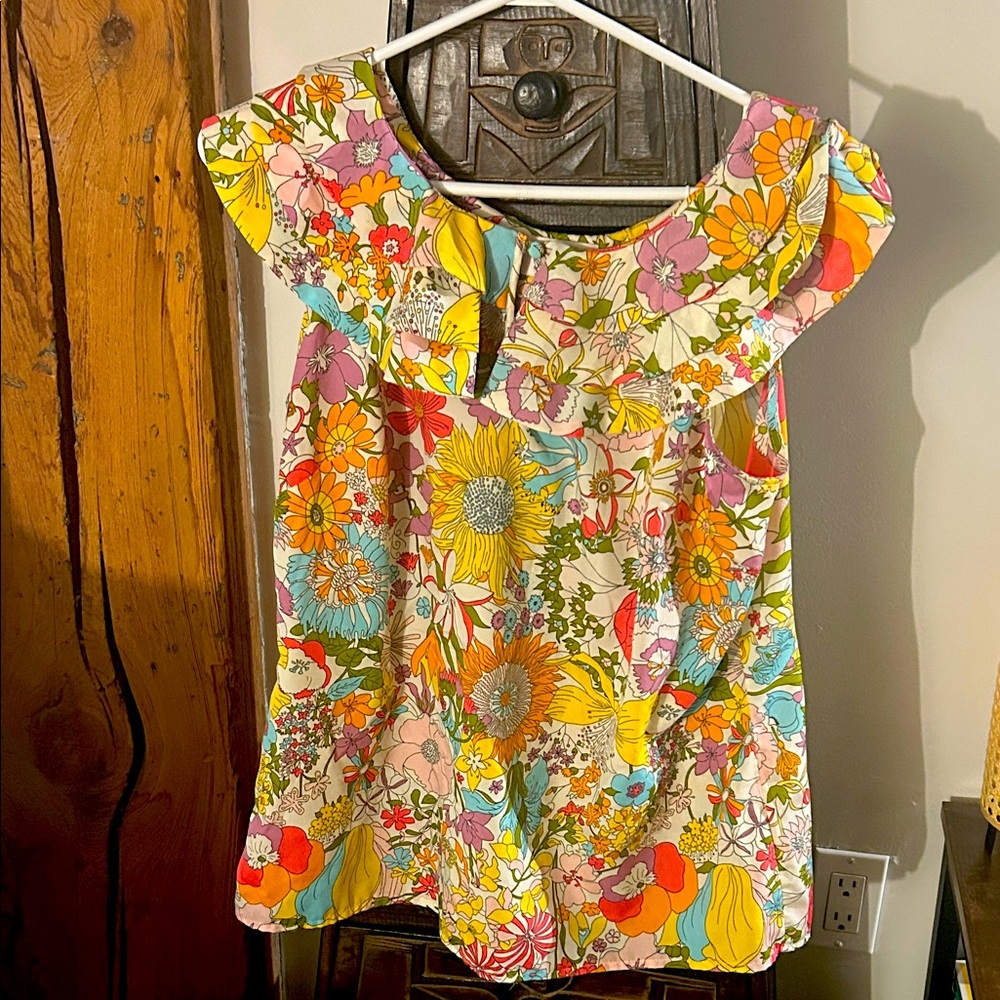 Liberty of London Colorful Floral Blouse.